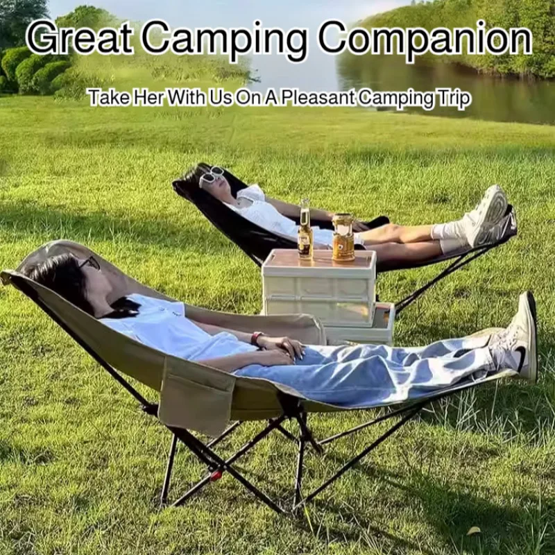 Portable Folding Chair with Curved Headrest