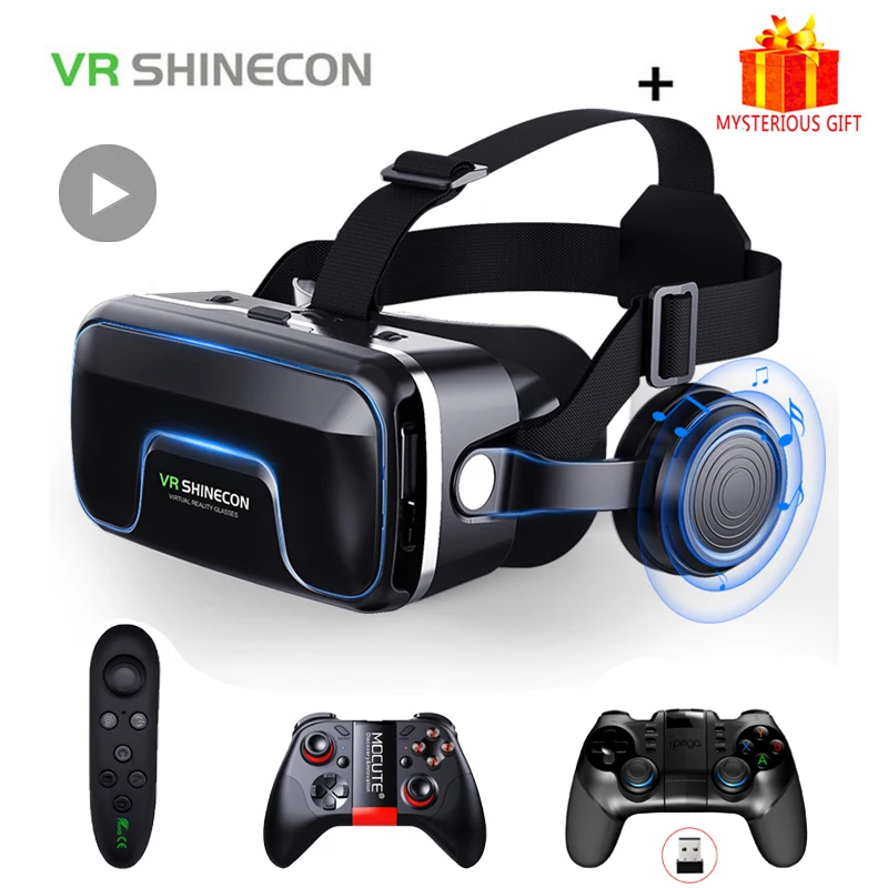 VR Shinecon 10.0 Helmet 3D Glasses