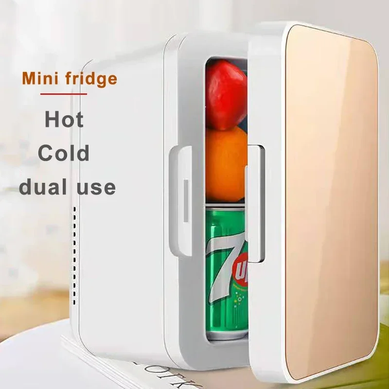 8L Portable Vehicle Refrigerator Mini Fridge Car And Home Dual-Use