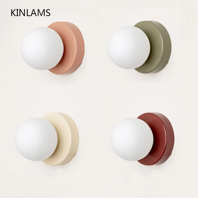 Macaron Wall Lamp Round Ball