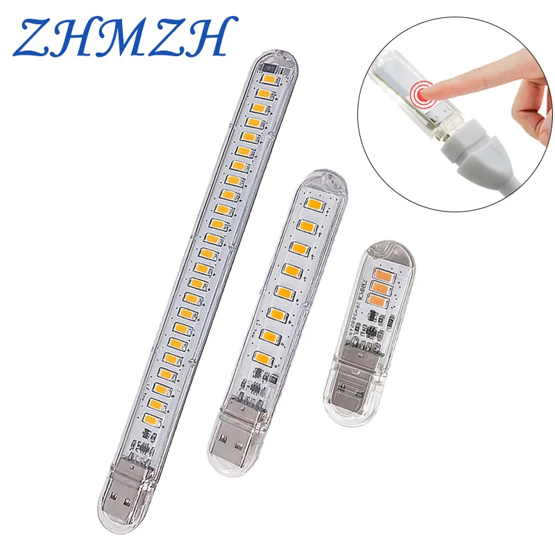 ZHMZH Touch Switch USB LED Mini Book Light