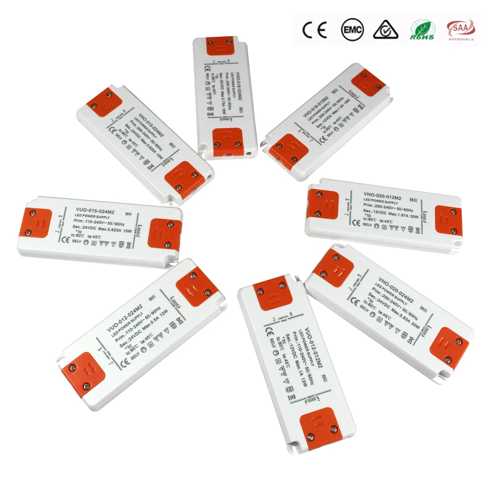 DC 12V 24V Lighting Transformers Ultra Thin LED Power Supply