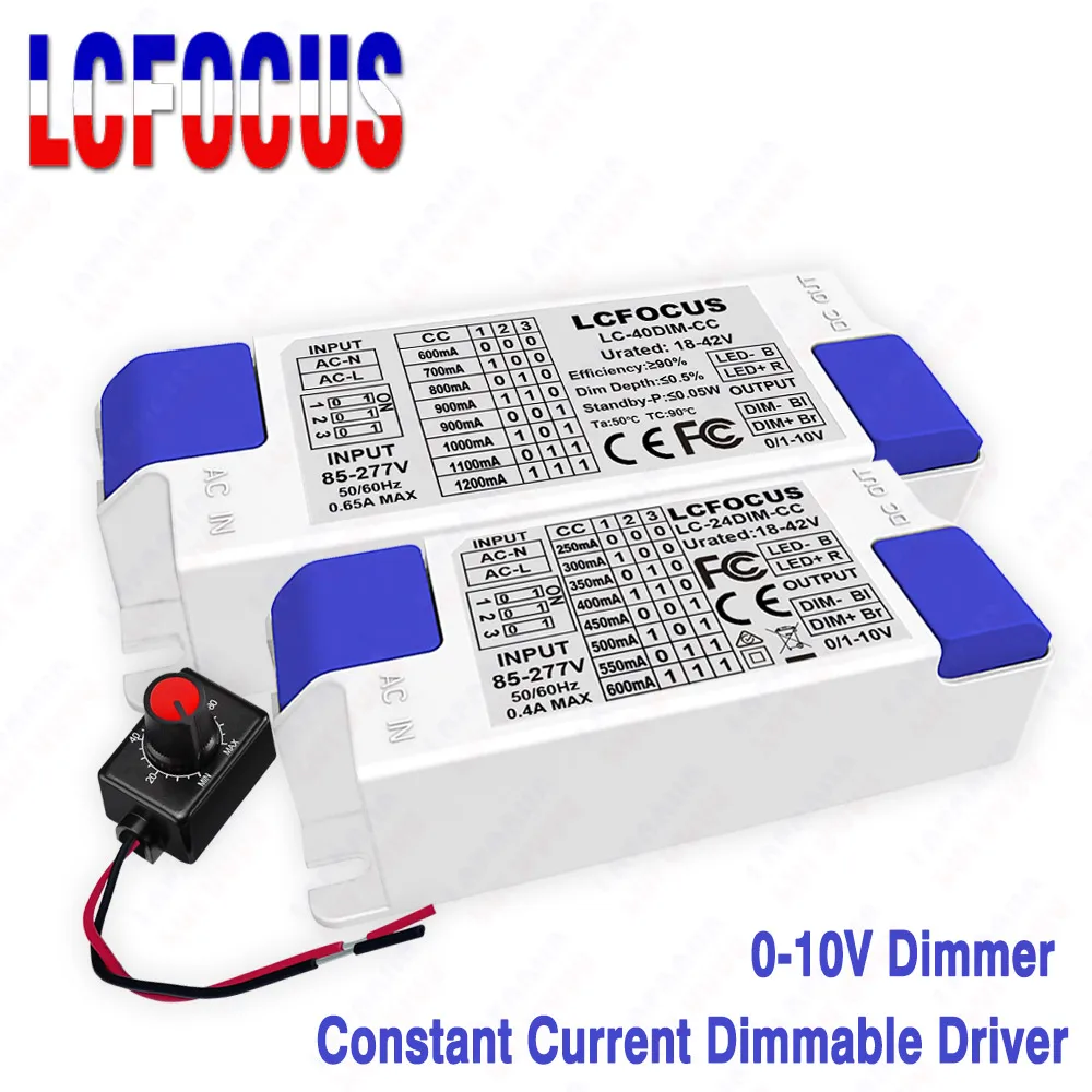 0-10V Dimmable LED Driver 1W-50W