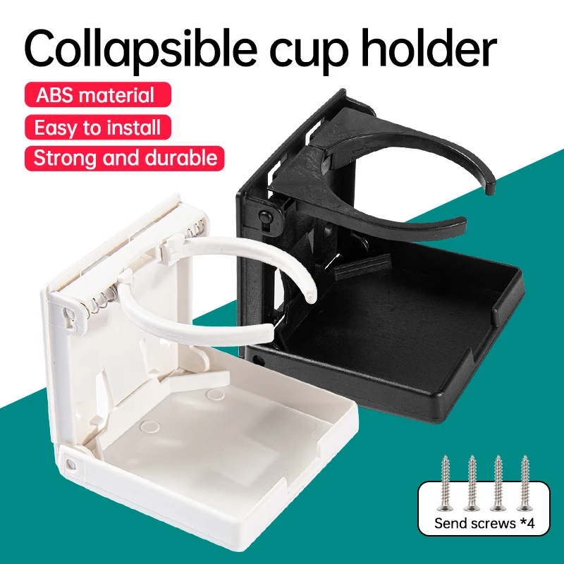 Foldable Adjustable Cup & Drink Holder for Car, Boat & Fishing