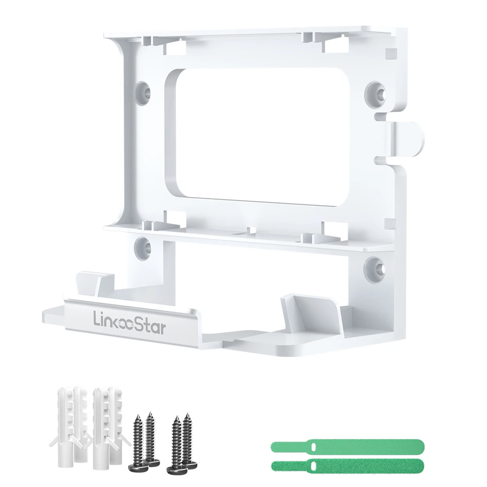 For Starlink Gen 3 Router Mount Power Supply Bracket Holder Wall Mount Space Saving Satellite Internet Kit ABS Router Rack Tools